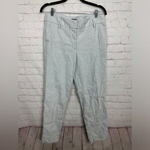Ann Taylor Loft Linen Viscose blend trouser ankle pants, sz 6 resort workwear